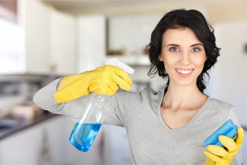 Detailed care for a fabric armchair during upholstery cleaning