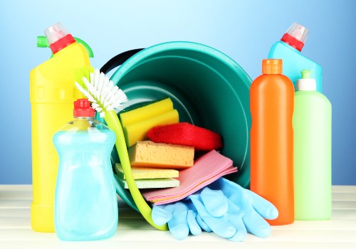 Deep cleaning kitchen surfaces in a Finsbury Park home