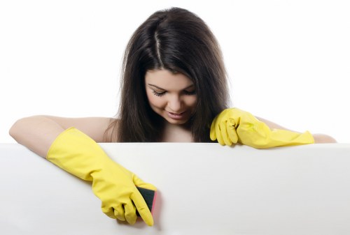 Local technician applying stain and odour treatment to carpet fibres