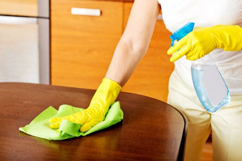 Local communal area cleaning team working in Finsbury Park